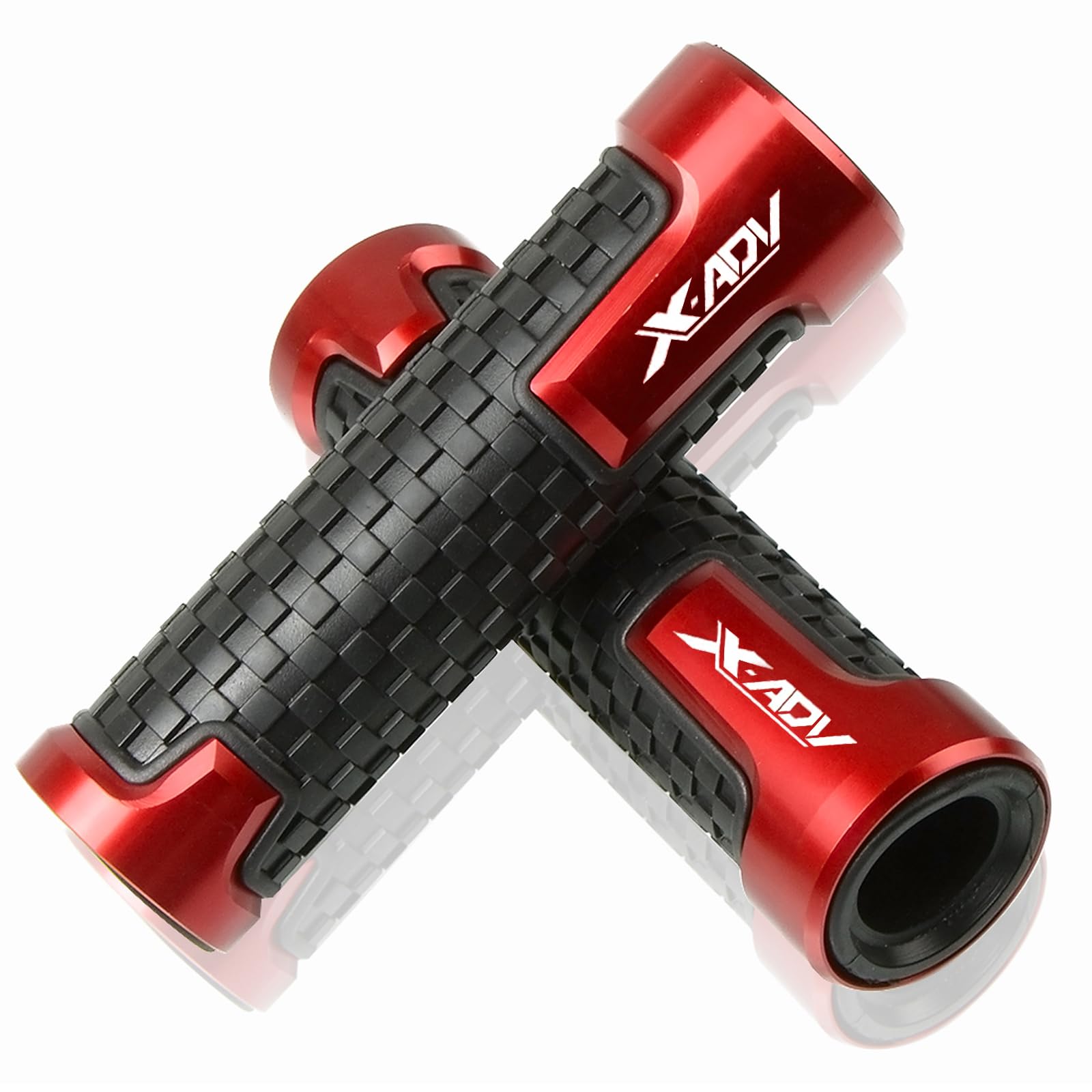 X-ADV 750 Moto Manubrio Manopole 22mm 7/8'' CNC Manillar Empuñadura per H&on-da XADV 750 2017 2018 2019 2020 2021 2022 2023 2024 - Rosso