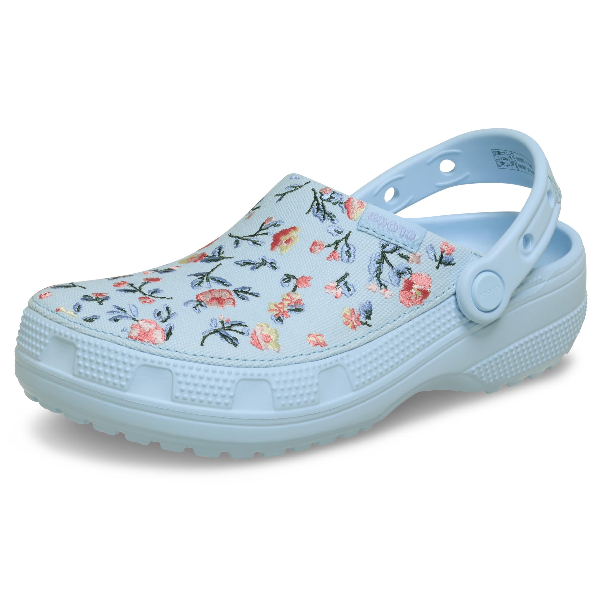 Crocs (クロックス) レディース クラシック クラフト キャンバス クロッグ, ブルーフロスト。, 10 Women/8 Men