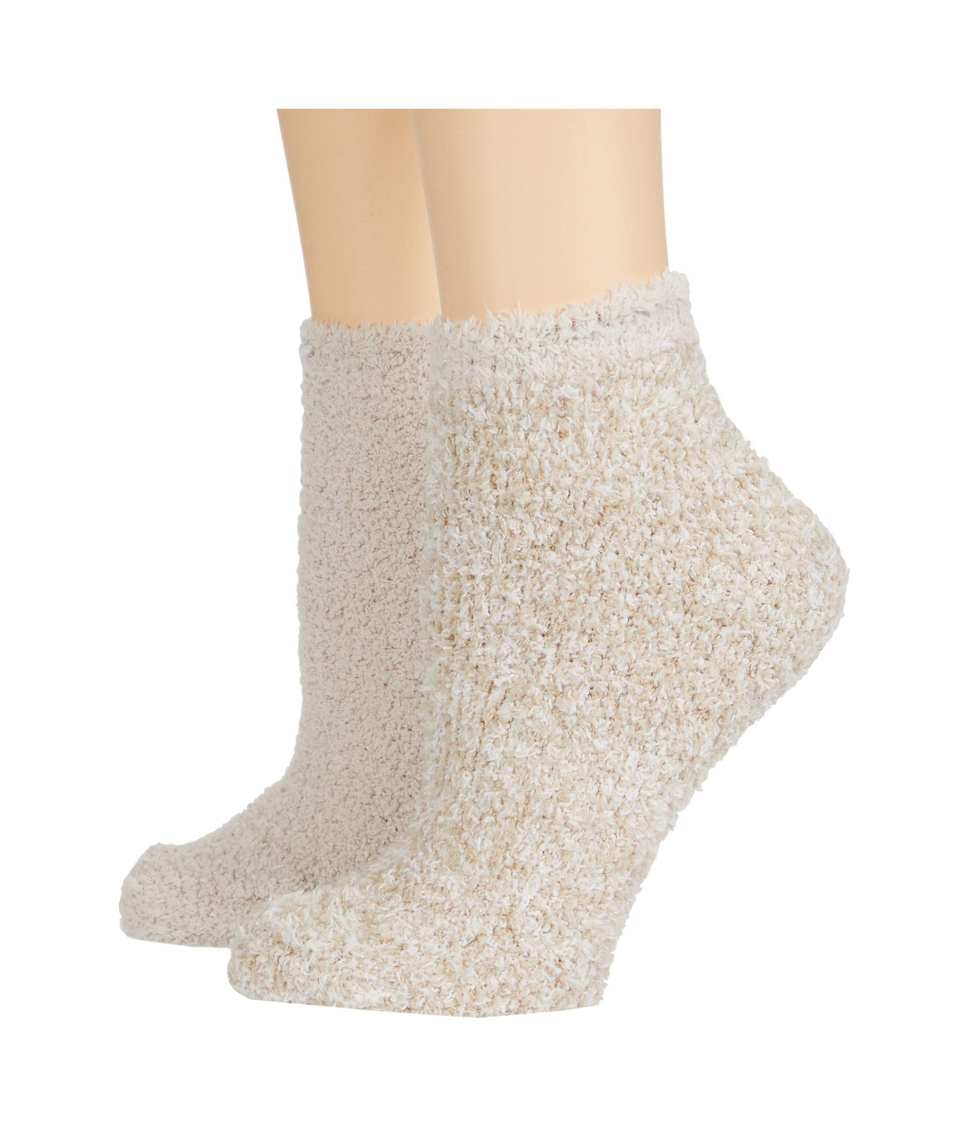 Barefoot Dreams CozyChic - Juego de 2 pares de calcetines de tenis, calcetines de felpa, juego de 2