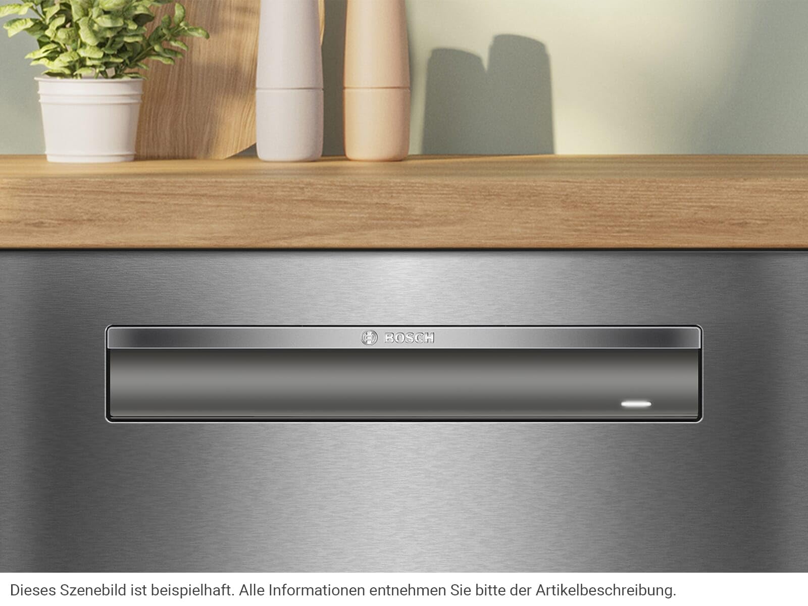 Bosch Elettrodomestici SMP4ECS71S Serie 4 - Lavavajillas empotrable bajo encimera, Home Connect, zona extra limpia: lavado intenso, EfficientDry: apertura automática de la puerta, 60 cm, acero