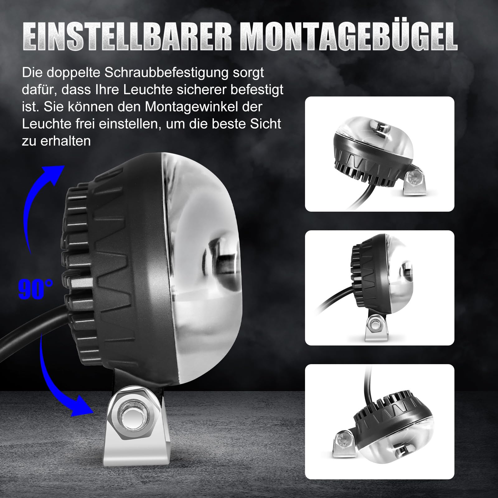 30W Runde LED Blaue Gabelstapler Leuchtet DC10-110V Warenhaus Seitenleuchten stapler warnlicht Warnscheinwerfer forklift lampe für Auto Gabelstapler
