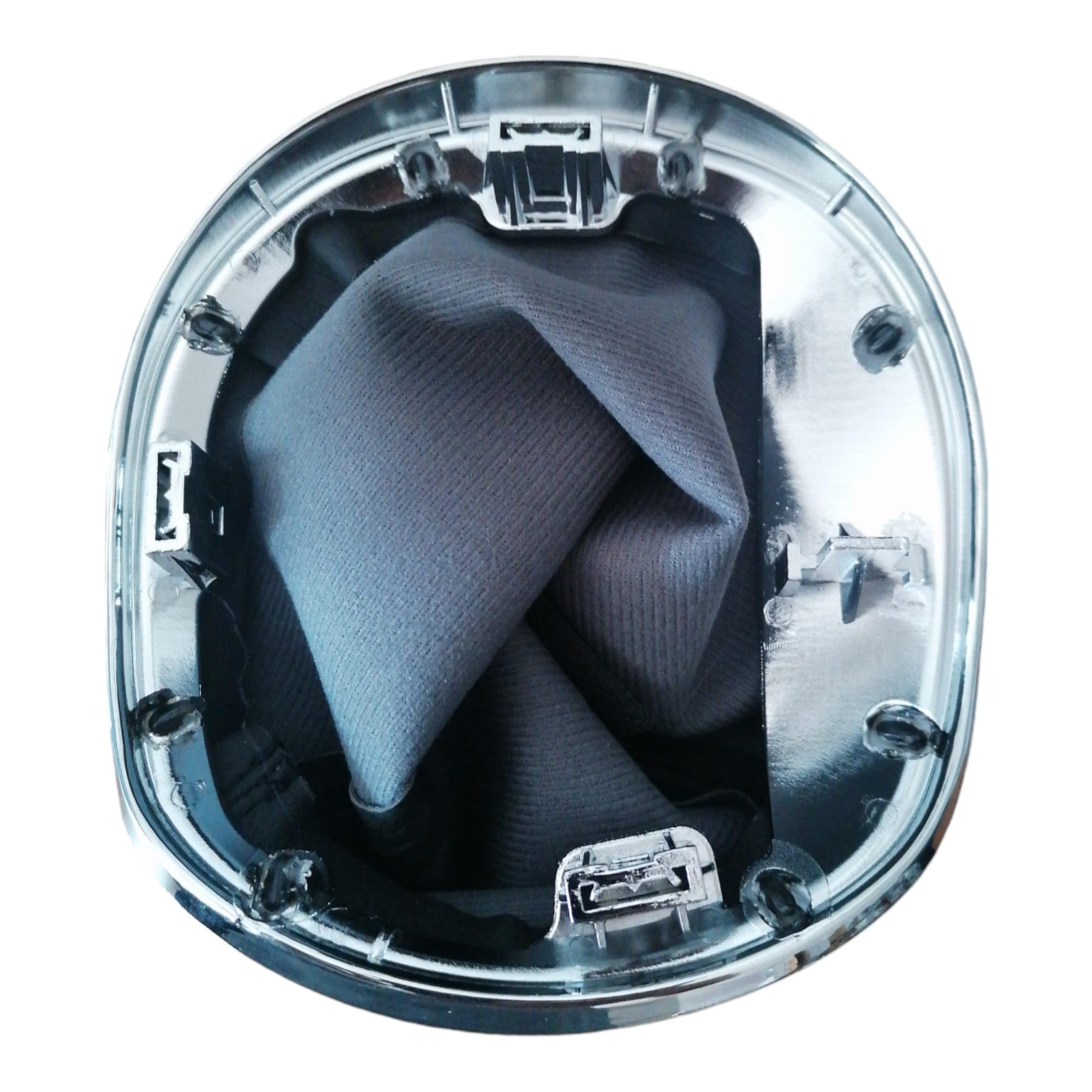 Car Passion Cuffia Leva Cambio Manuale con Ghiera Plastica Esterna Cromata Compatibile con LANCIA YPSILON (843) dal 2003 al 2011 Set Completo Ricambio Auto