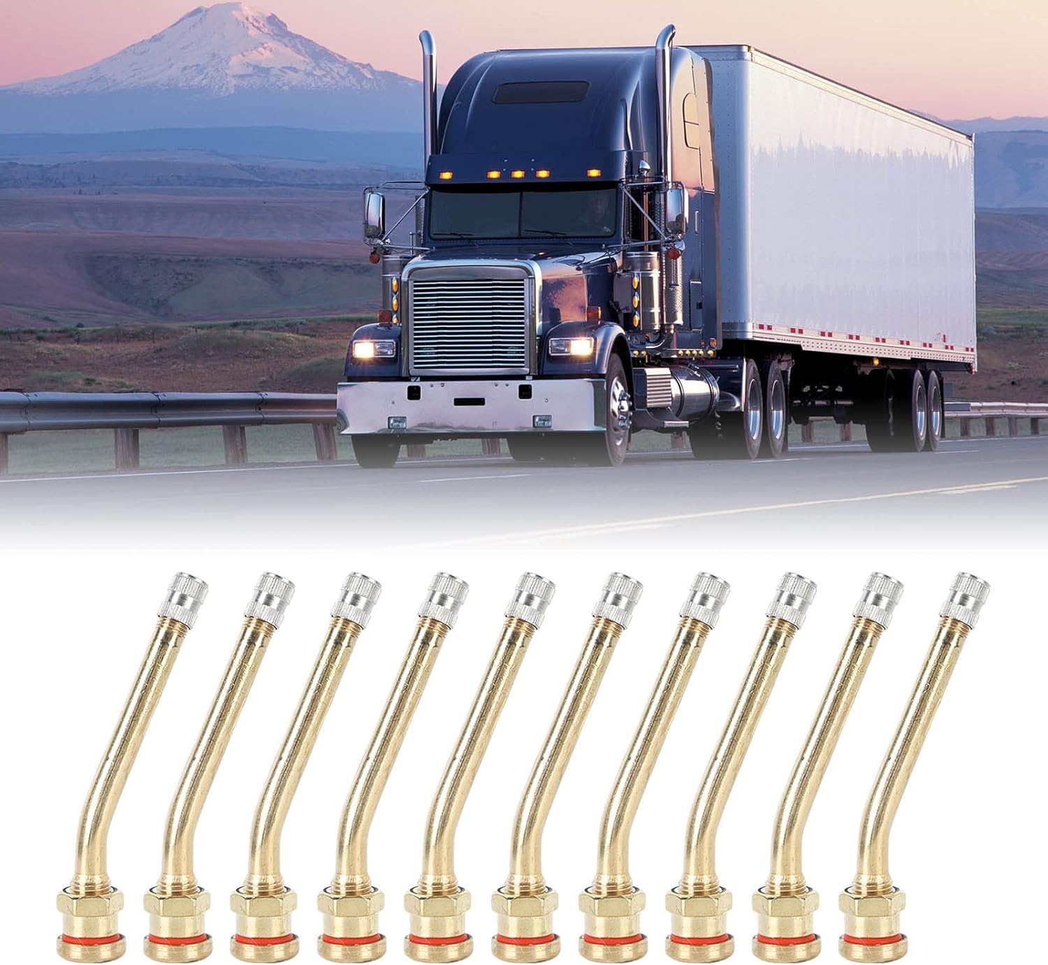 Valve Body, Wide Compatibility Air Tire Valve Extension Light Copper For Truck (V3-20-4)