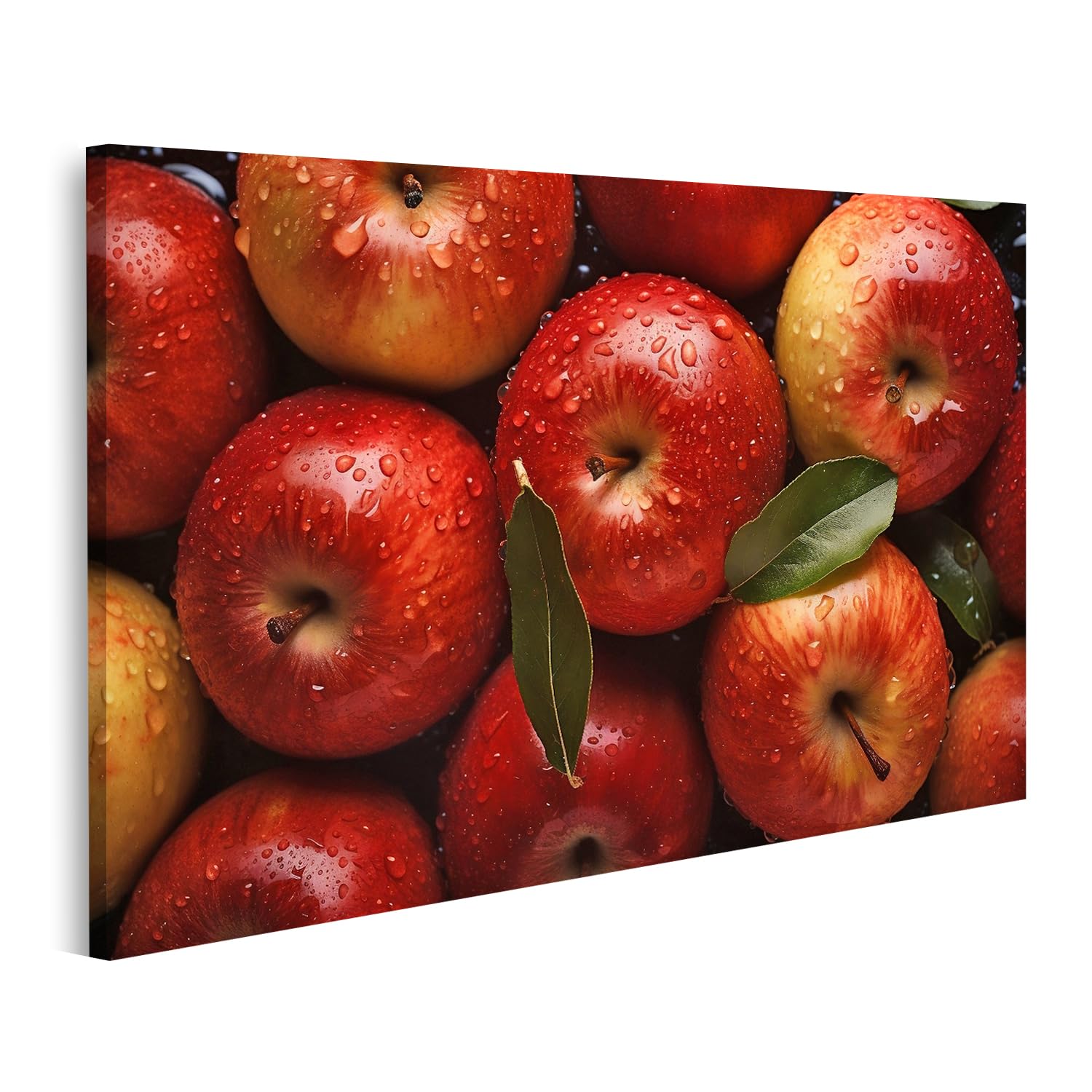 islandburner Cuadro sobre lienzo Vibranter Manzana Imágenes Murales Póster