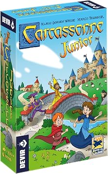 Devir   Carcassonne Junior Board Game, Multi-Colour, 27.5 x 6.5 x 19 cm BGCARJTR [English Language not ]