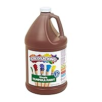 Vista 1 de Colorations Paraben-Free Tempera Paint for Kids - 1 Gallon, Vibrant Brown. Non-Toxic and Made in the USA, Classroom Must Haves, Bulk Arts and Crafts