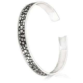 Silver Mens Bracelet. Men's Cuff Bracelet. Cuff Bangle. Personalized Mens Engraved Bracelet. Thick Cuff Men. Bracelet for Him. Custom Anniversary Silver Gift for Men.