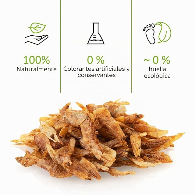 Foto 5 de 7 de UGF - Camarones Secos - 75 g en un Cubo de 500 ml, Insectos camarones, Alimento para Aves Silvestres (Todo…