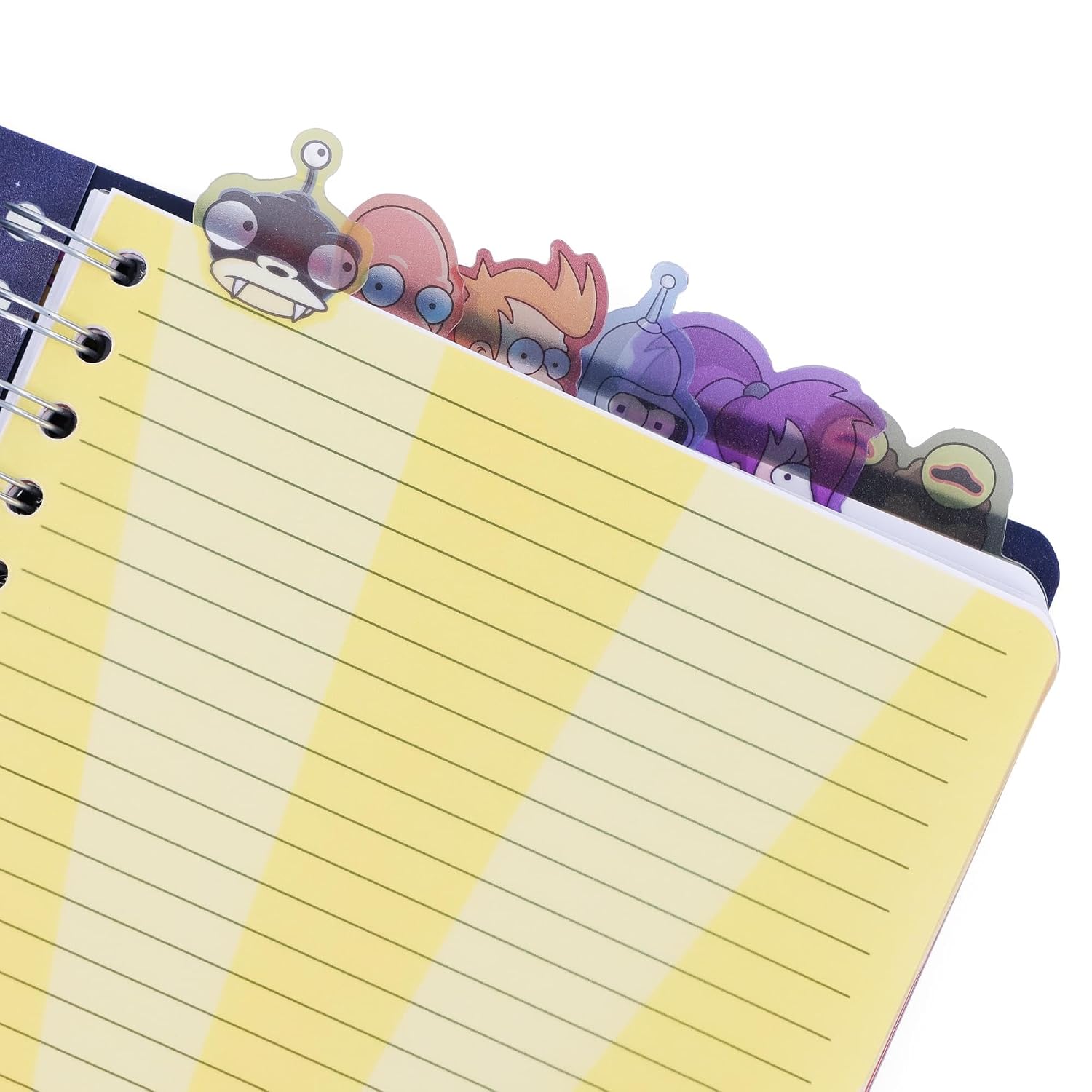 Futurama 6-Tab Spiral Notebook | Notepad Journal, Stationery Paper | 5 x 8 Inches