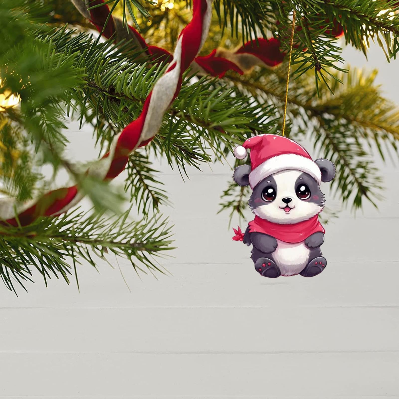 Amazon｜クリスマスパンダデコ パンダ超かわいい クリスマス
