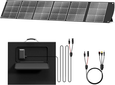 300W Portable Solar Panel Suitcase 40V MC4 Cable XT60 DC for Power Station