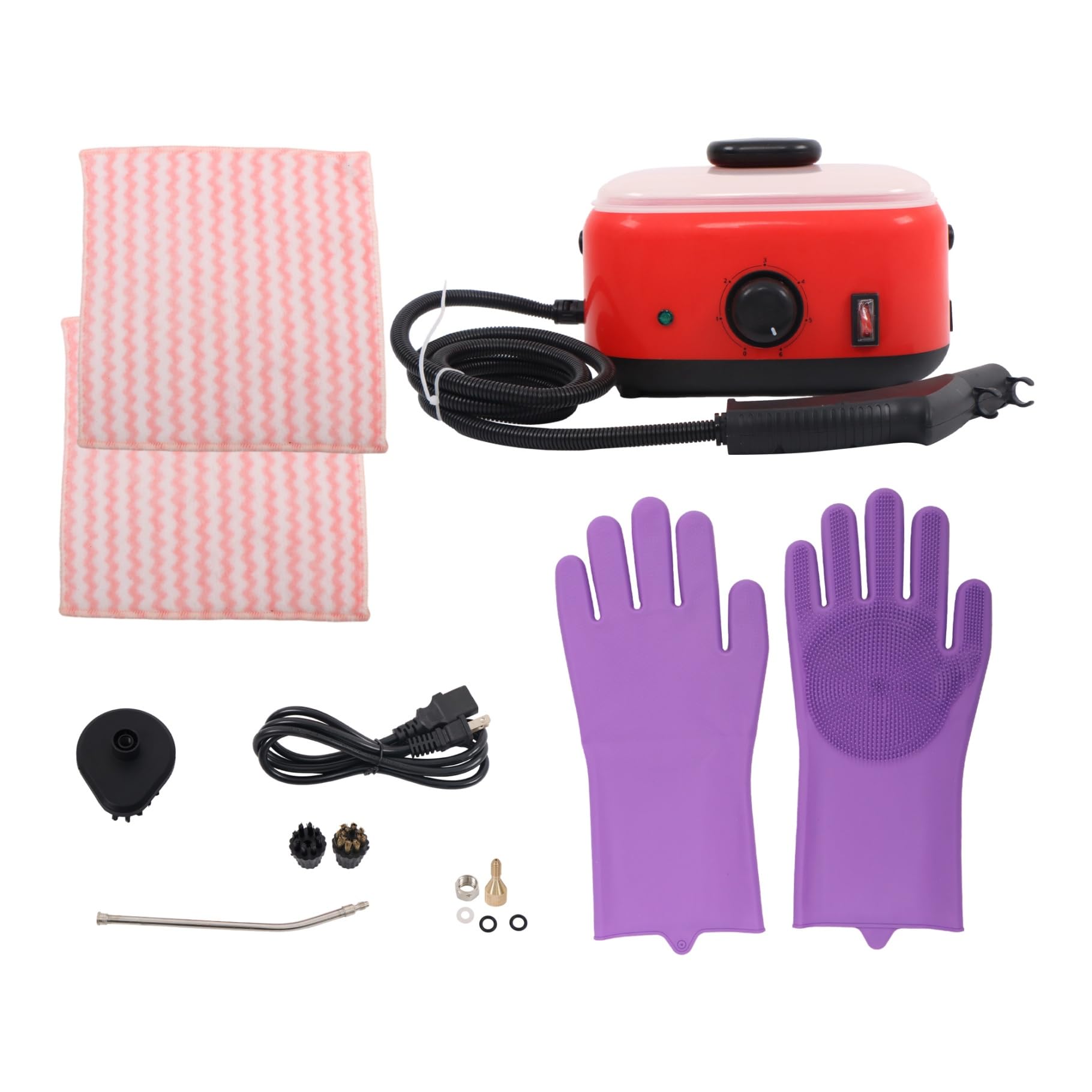 Timunr 1500ml 2500W Steam Cleaner High Pressure Portable Steamer 5-in-1 for Window Washing, Fabric Refreshing, Car Detailing, Bathroom Sanitizing