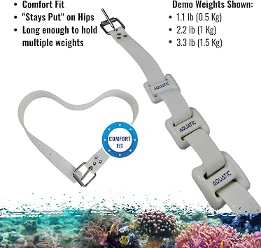 Premium Silicone Dive Weight Belt 50 (1.27M) Freediving Spearfishing Scuba