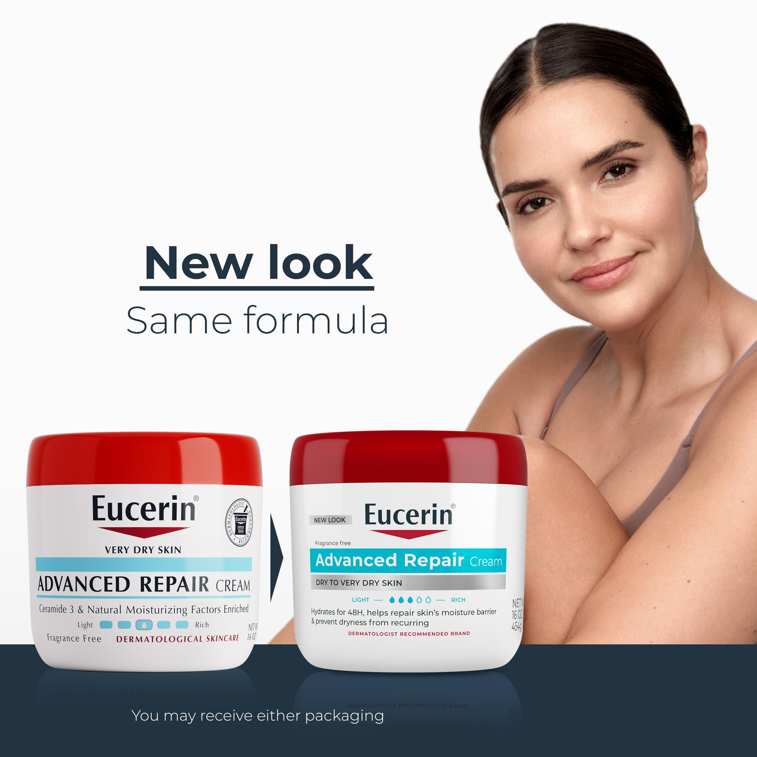 Eucerin Advanced Repair Creme 16 Ounce (Packaging May Vary)