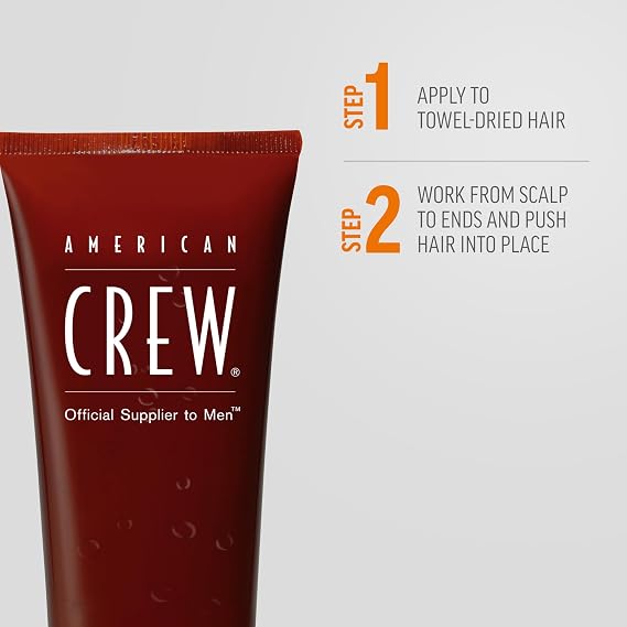 American Crew Men's Hair Styling Gel, Firm Hold, Non-Flaking, 3.3 fl oz