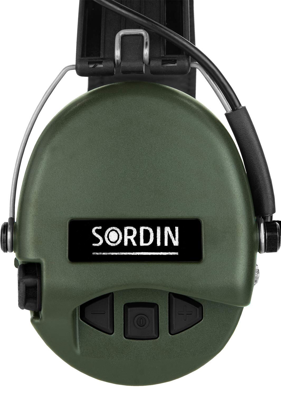 Sordin Pro Casques Antibruit Électroniques à Forte Atténuation - 75302-S - Protection Auditive - Coques d'oreilles Verdes - Idéal pour la Chasse ou Le Tir