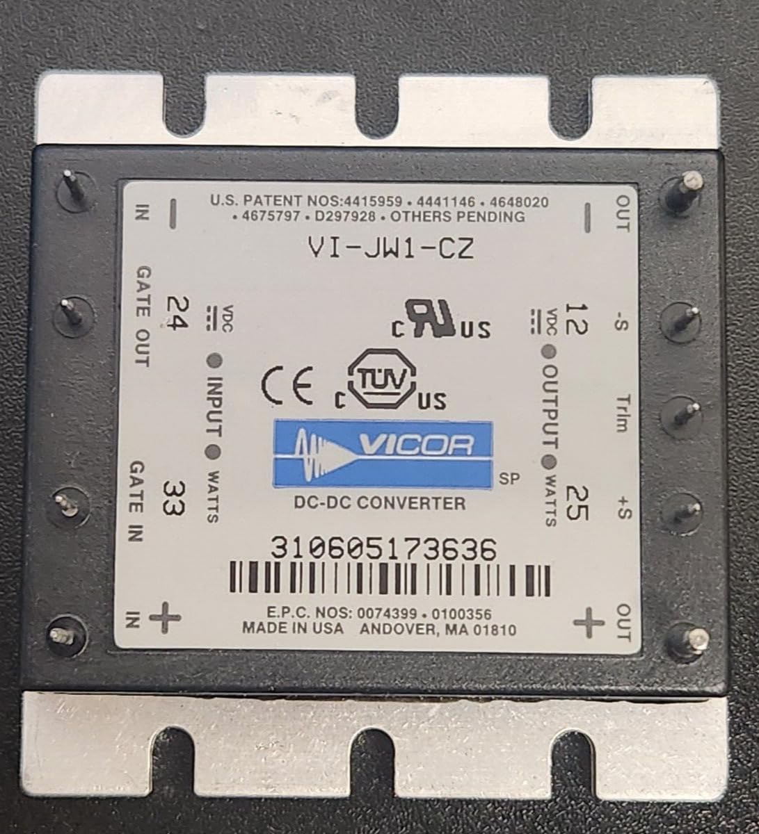 (1 PC) VI-JW1-CZ VICOR Compatible with DC Compatible with DC Converter 12V 25W