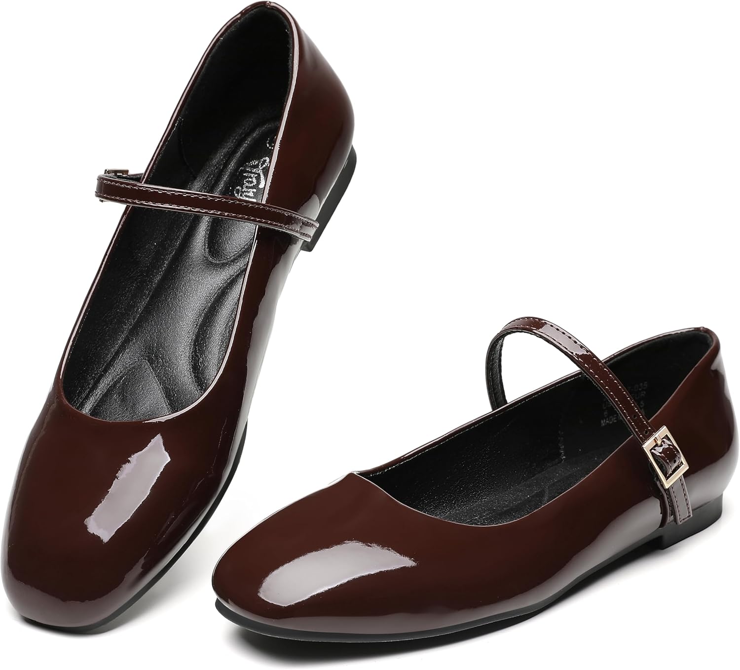 Trary Women's Mary Jane Flats - Comfortable Dress Shoes