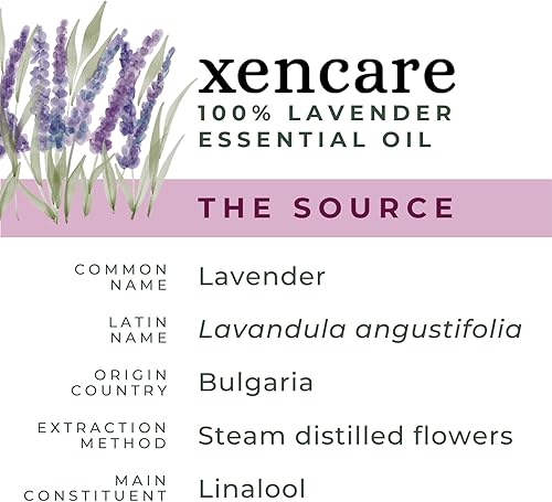 Miniatura 5 de Aceite esencial orgánico de lavanda USDA 100% puro y natural sin diluir Vegano sin OMG sin crueldad Aromaterapia prémium para baños difusores y