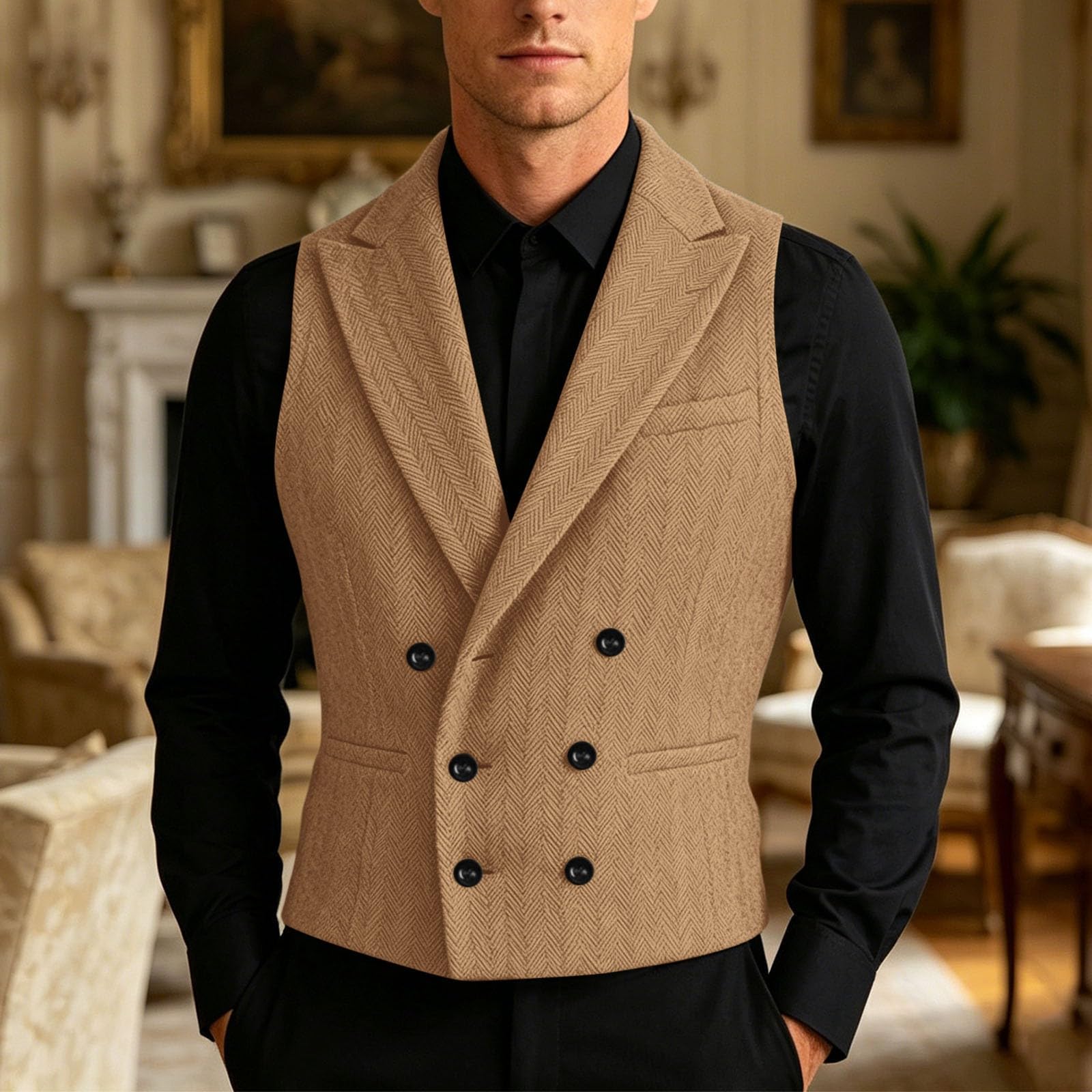 Gilet sans manches léger matelassé et isolant coupe-vent pour la randonnée, le camping et les voyages. Idéal pour les activités de plein air.