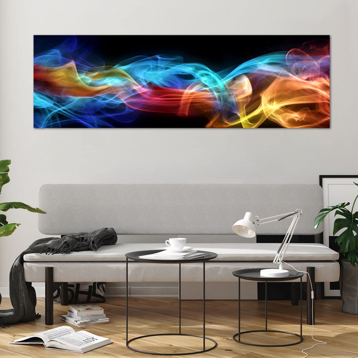 Tableau Sur Verre ARTTOR 160x50cm - Impression Graffiti Moderne - Décoration Murale