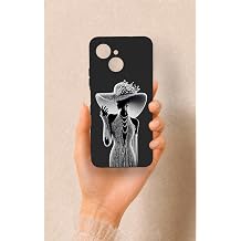 Tecno Spark 40C Uyumlu Lady Desenli Silikon K l f, Siyah