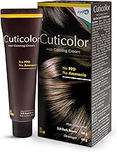 Cuticolor Permanent Hair Color Cream|#1 Dr Prescribed|For Sensitive Skin|Eco Mechanism For Preserving Scalp Health|Enriched With Portulaca & Boseivela Extracts (Dark Brown,60G (Pack Of 1)),1 Count