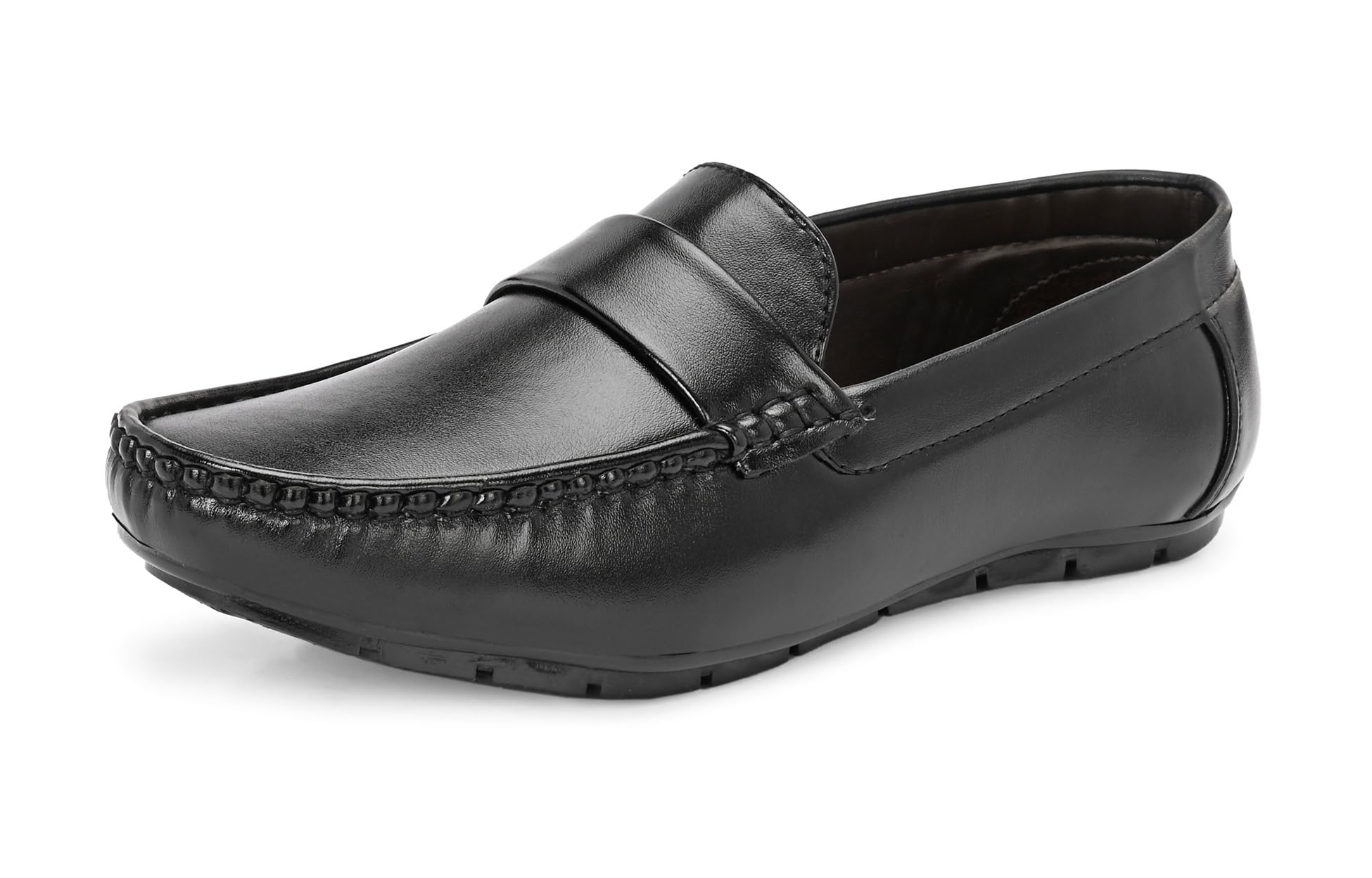 Casual Slip On Loafer Shoes for Men | Synthetic Upper | Flat Sole Footwear | Everyday Wear Design | Round Toe Pattern | Easy Wear Mens Footwear-image-14