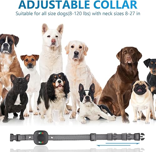 Miniatura 7 de Collar de entrenamiento para perros con control remoto, 2600 pies, collar de choque inteligente para perro con 4 modos de entrenamiento, bloqueo de