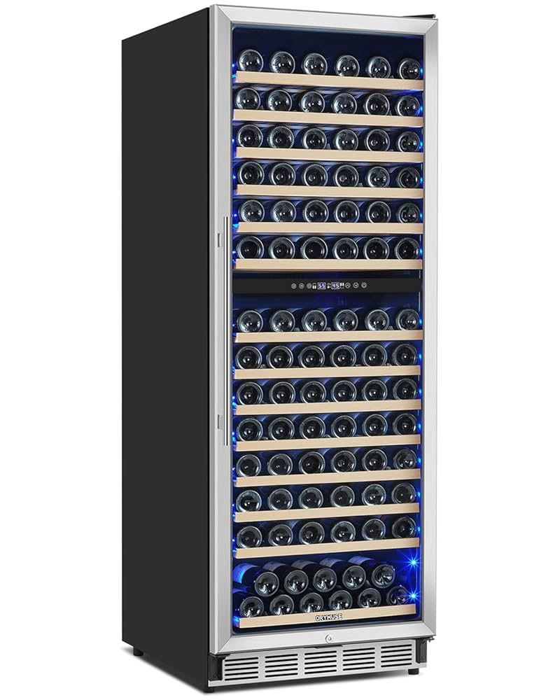 Amazon.com: ORYMUSE Dual Zone Wine Fridge Freestanding 175