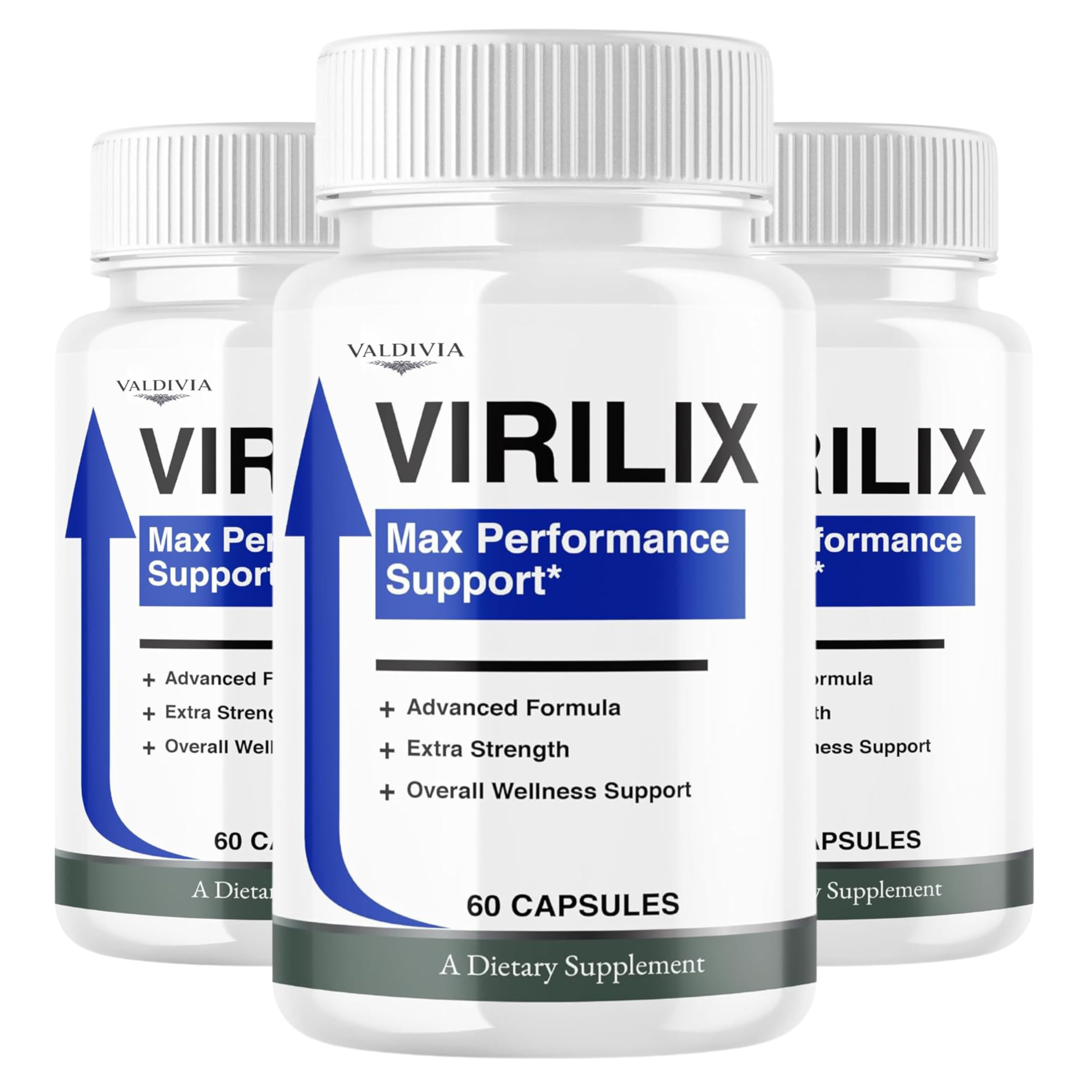 Virilix Supplement Capsules for Men, High Performance Advanced Support, All-Natural Formula Maximum Wellness Strength for Health, Stamina, Drive, Confidence & Long Lasting Energy (180 Capsules)