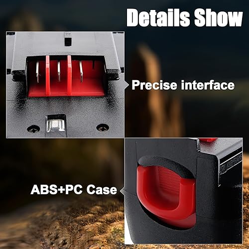Miniatura 4 de Actualizado a 4800 mAhPaquete de 2 baterías de repuesto HPB18 para Black and Decker compatibles con batería Black and Decker de 18 V HPB18-OPE FSB18