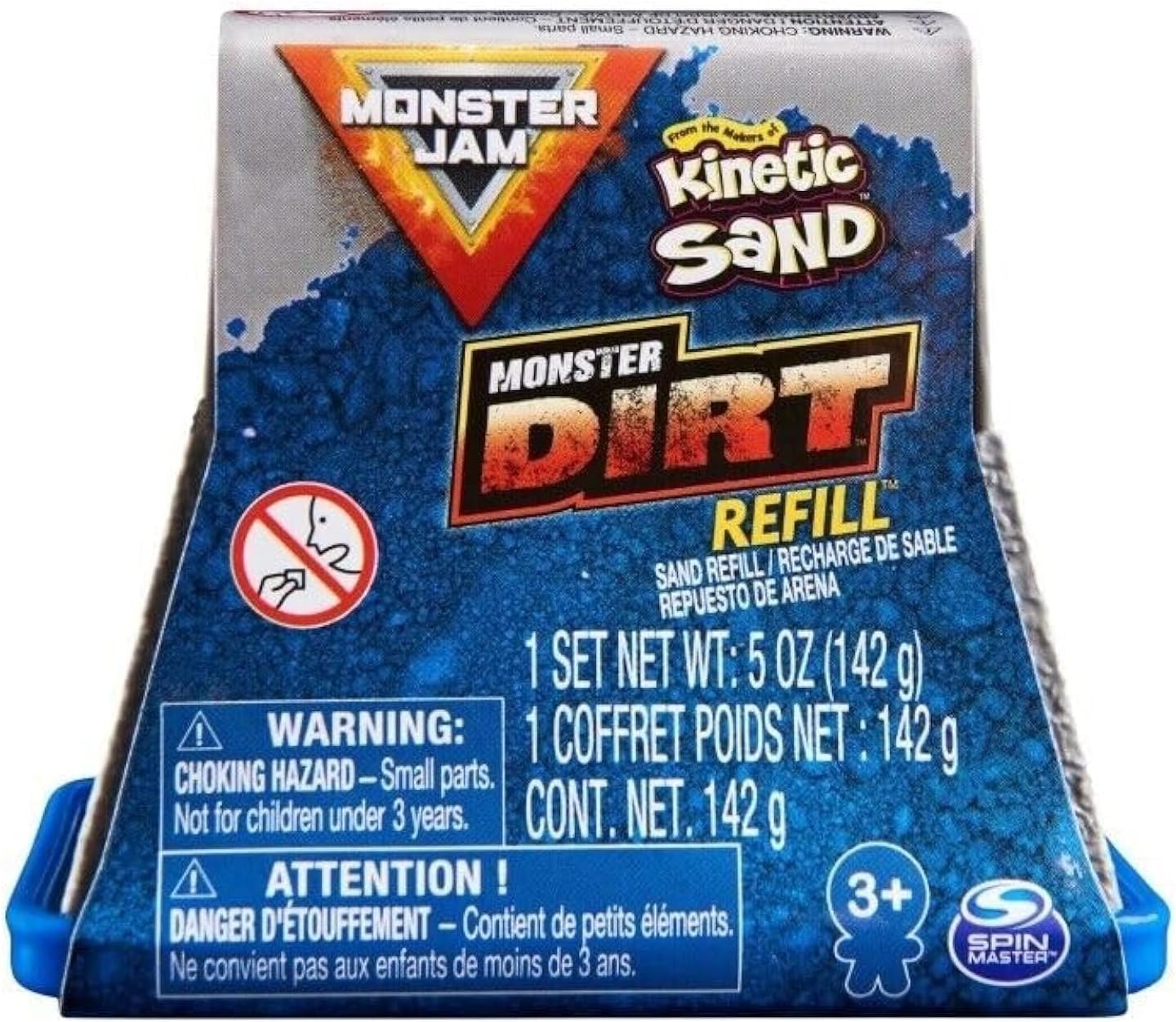 Spin Master Monster Jam - Kinetic Sand - Monster Dirt 5 oz. Refill Pack (Blue)