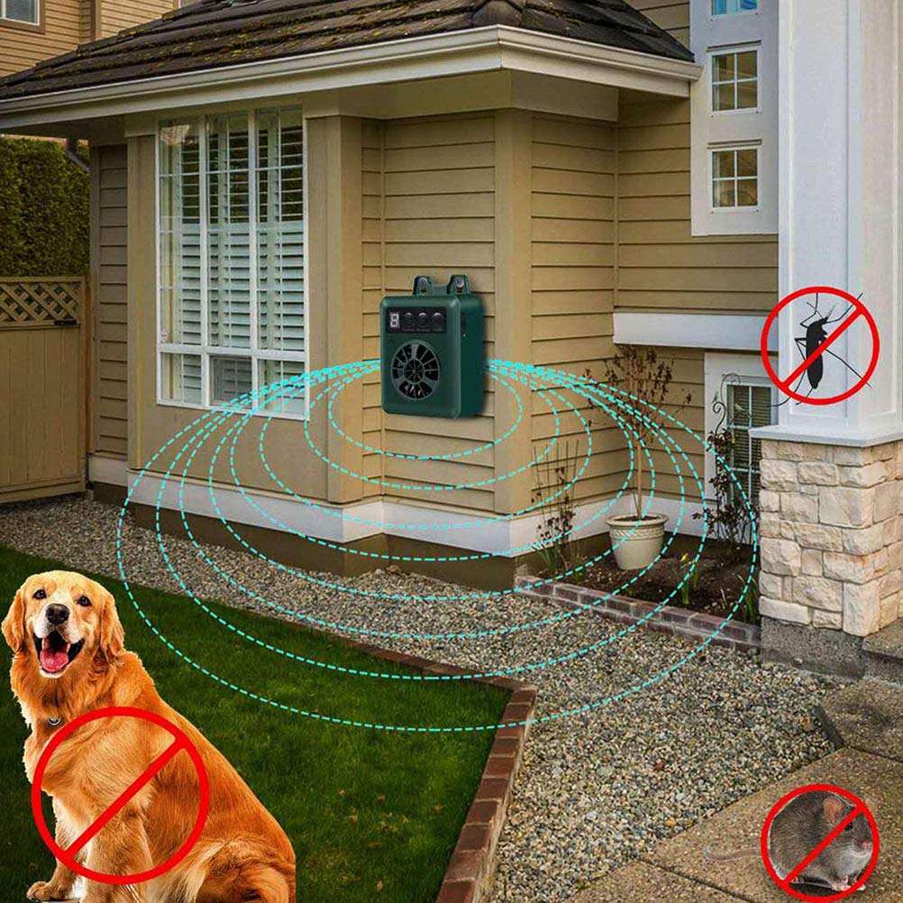 Dispositivo Anti Abbaio, Deterrente per Cani Che Abbaia, Dispositivo di Controllo Dell'abbaio con Sonico per Fermare L'abbaio del Cane, Sicuro per i Cani (Verde)