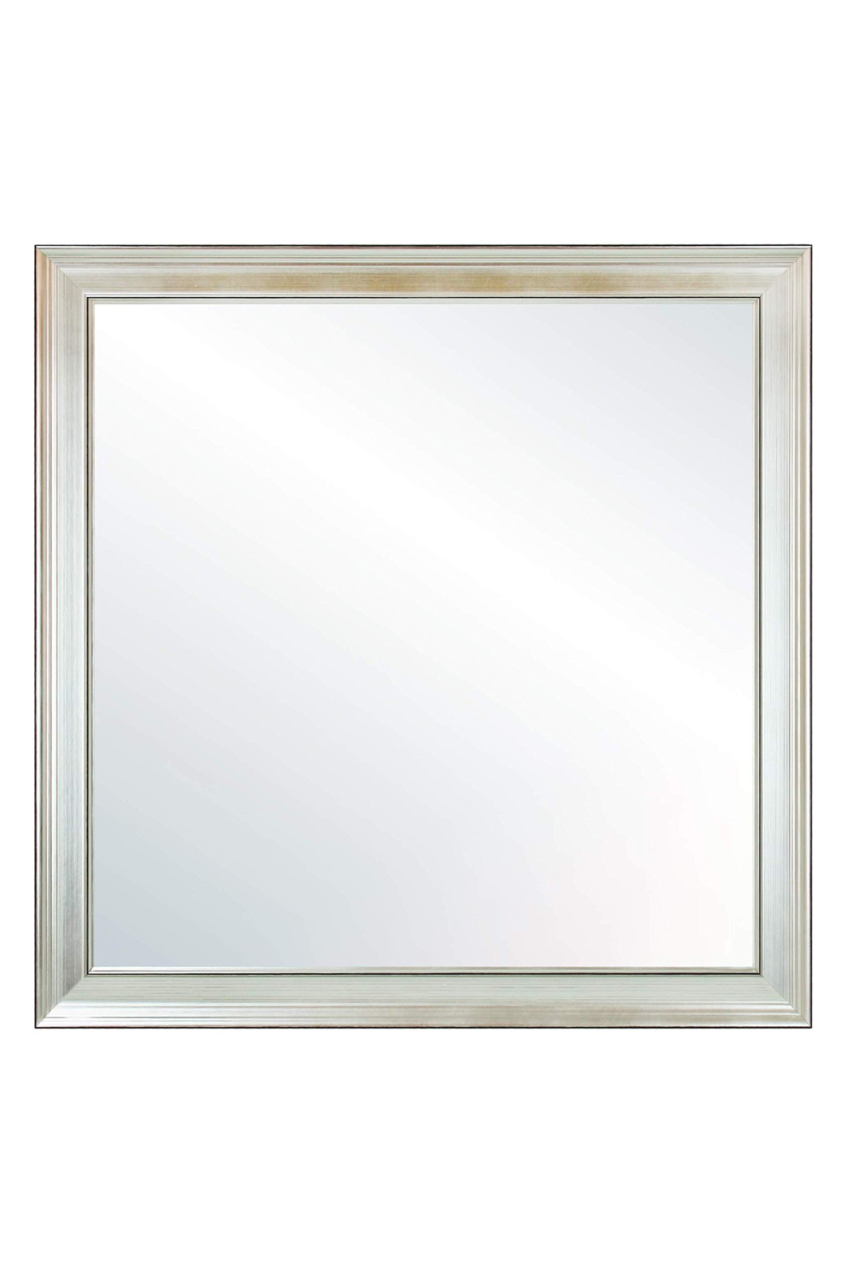 CHELY INTERMARKET, Espejo de Pared Cuerpo Entero Medidas 70X70 cm (77,50x77,50 cm) Plateado/Mod-155, Ideal para peluquerías, Comedor, Dormitorio y oficinas. Fabricado en España. Material Madera.