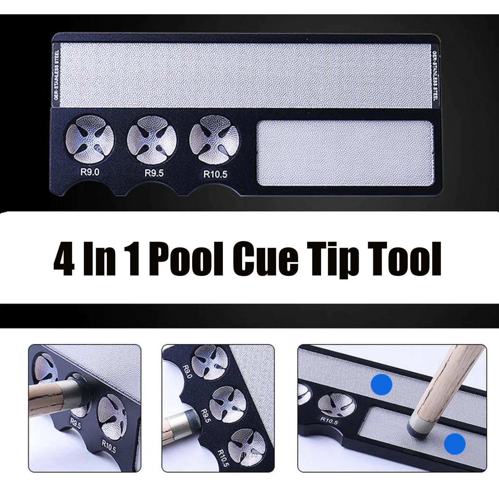 Procédé Queue De Billard Kit Entretien Pointe Billard Outil 8 En 1 Pour Entretien Queues 1059903