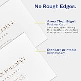 Avery Glossy Business Cards with Sure Feed Technology, 2" x 3.5", Glossy White, 160 Total, Clean Edge, Print-to-the-Edge, Inkjet Printable Cards (8801) – view 4