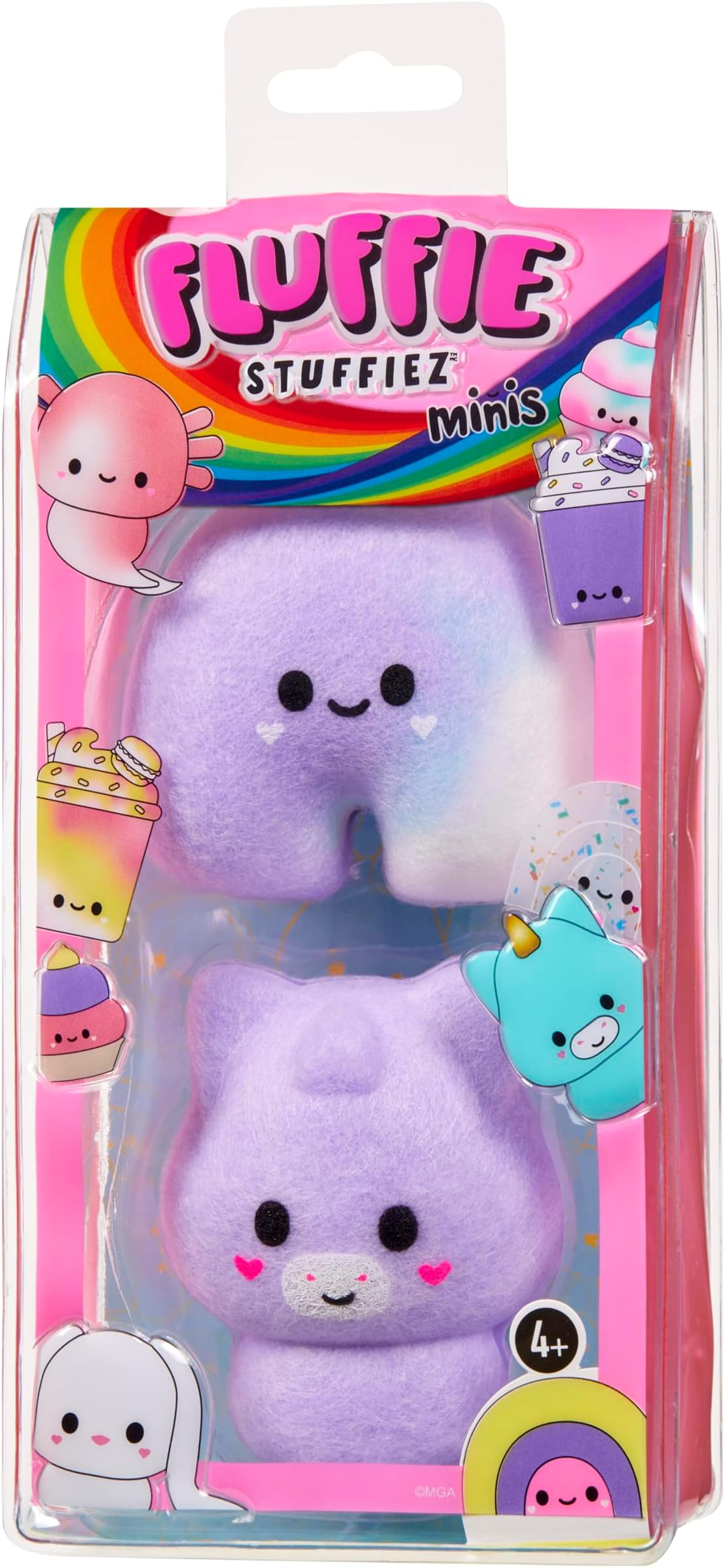 Rainbow & Unicorn Minis Collectible Feature Plush, Surprise Reveal Unboxing Soft and Squishy Tactile Play Fidget DIY
