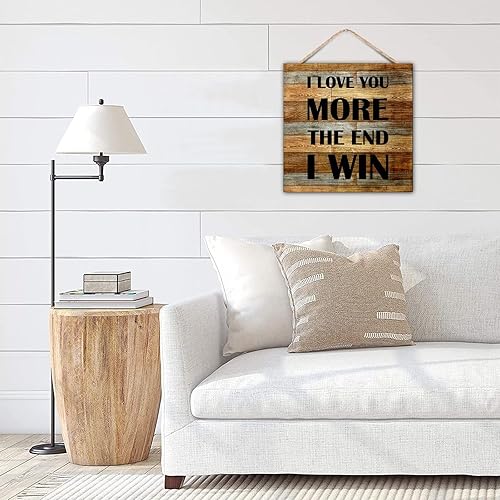 Vista 42 de Durx-litecrete ra de Campo para parejas, con tema de Aniversario con Texto en I Fucking Love You Love, arte para colgar en la pared, placa