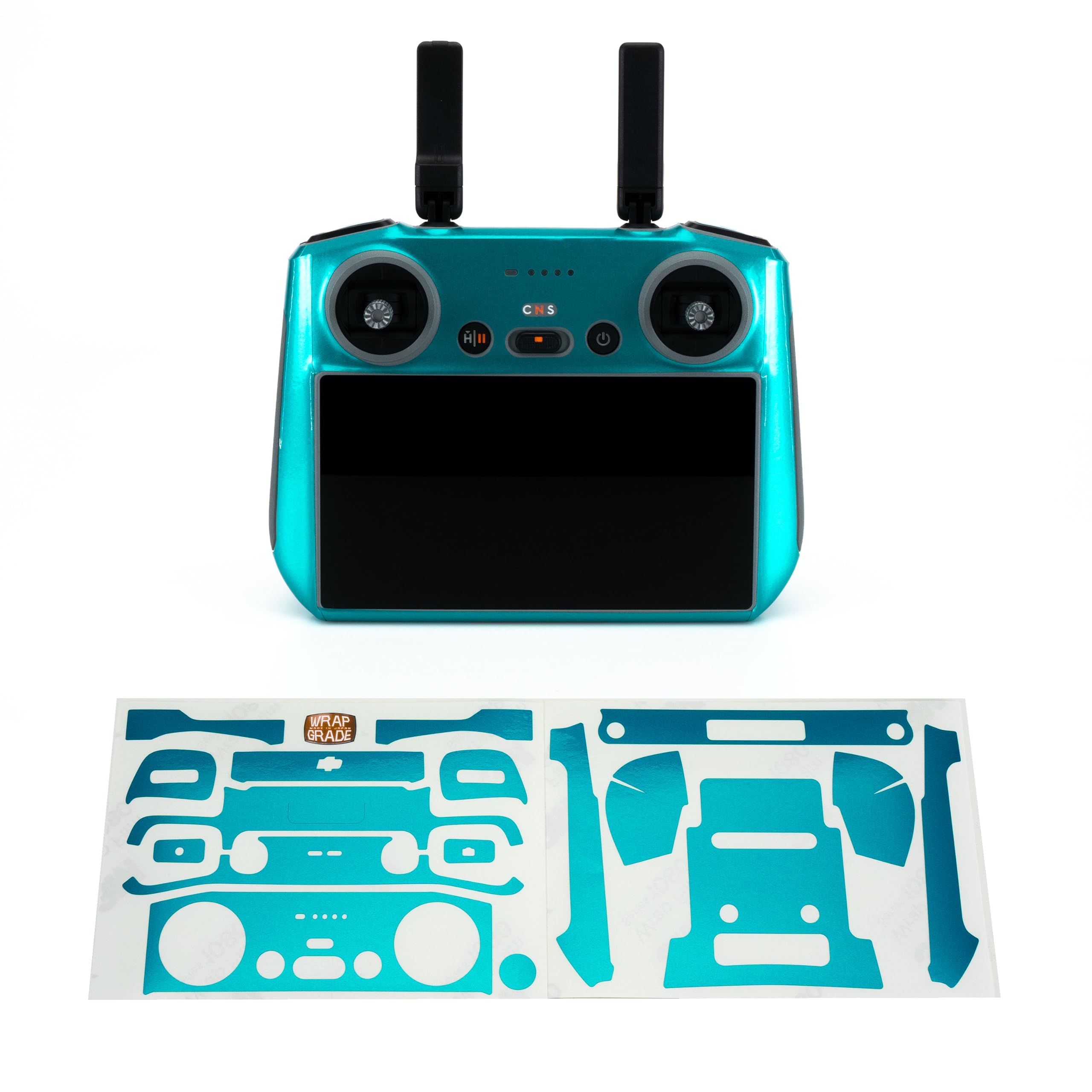 WRAPGRADE Skin Stickers Compatible with DJI RC 2 (CARIBBEAN BLUE)