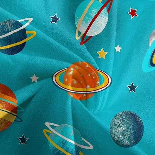 Miniatura 6 de Cartoon Space Solar System Cosmic Bed Down 3-Piece Set Knowledge Education Learn Planetary Astronomy Cartoon Children's Room Bed Cover Decorated