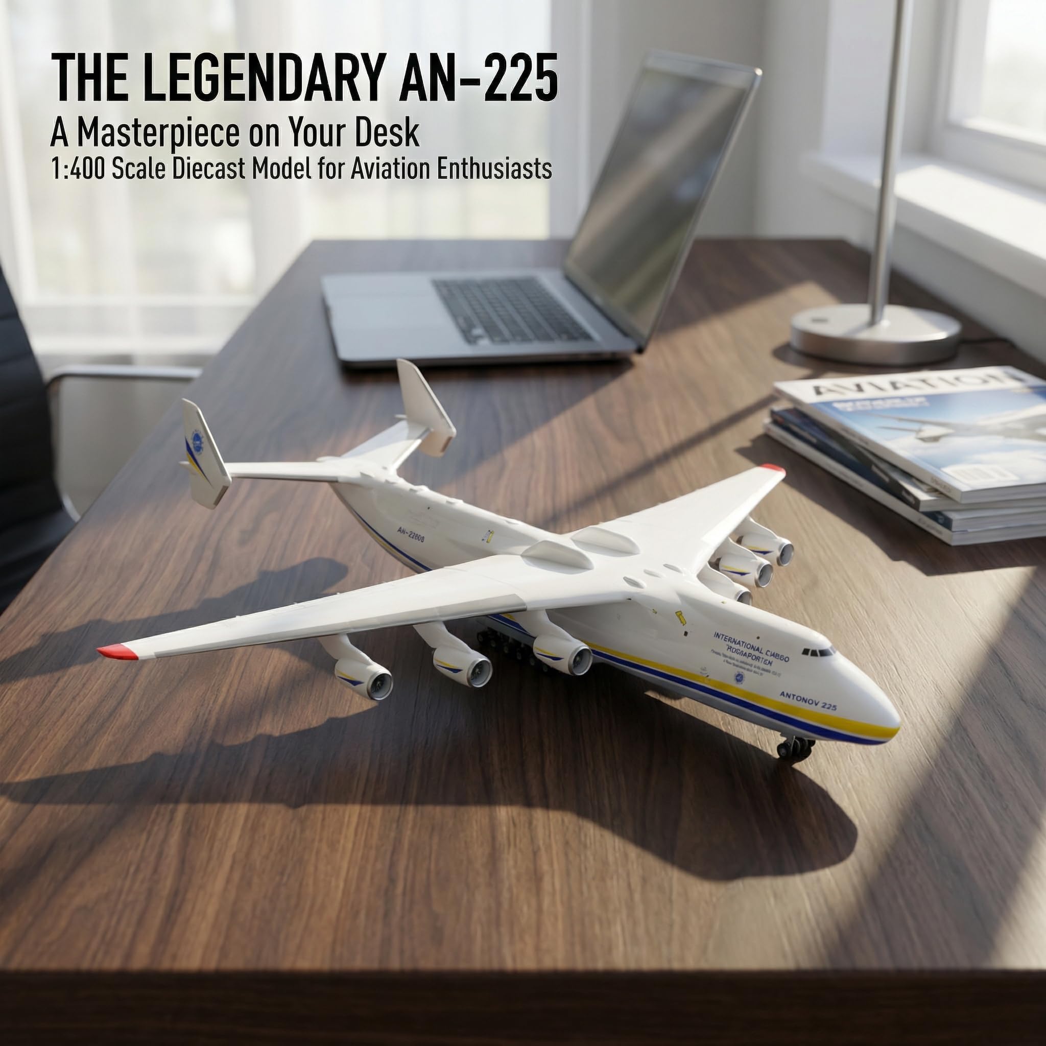 Amazon.co.jp: QIYUMOKE アントノフ225 模型飛行機 1/400 ダイカスト製