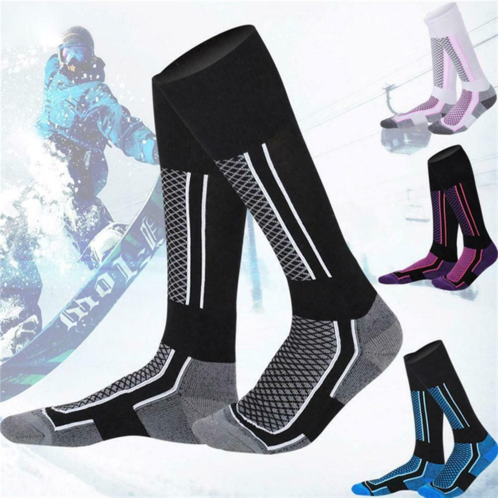 Chaussettes for skieurs chaussettes de ski thermique for cyclisme en plein air escalade randonnée camping snowboard hommes / femmes chaussettes chaudes chaussettes hommes chaussettes chaussettes de cy