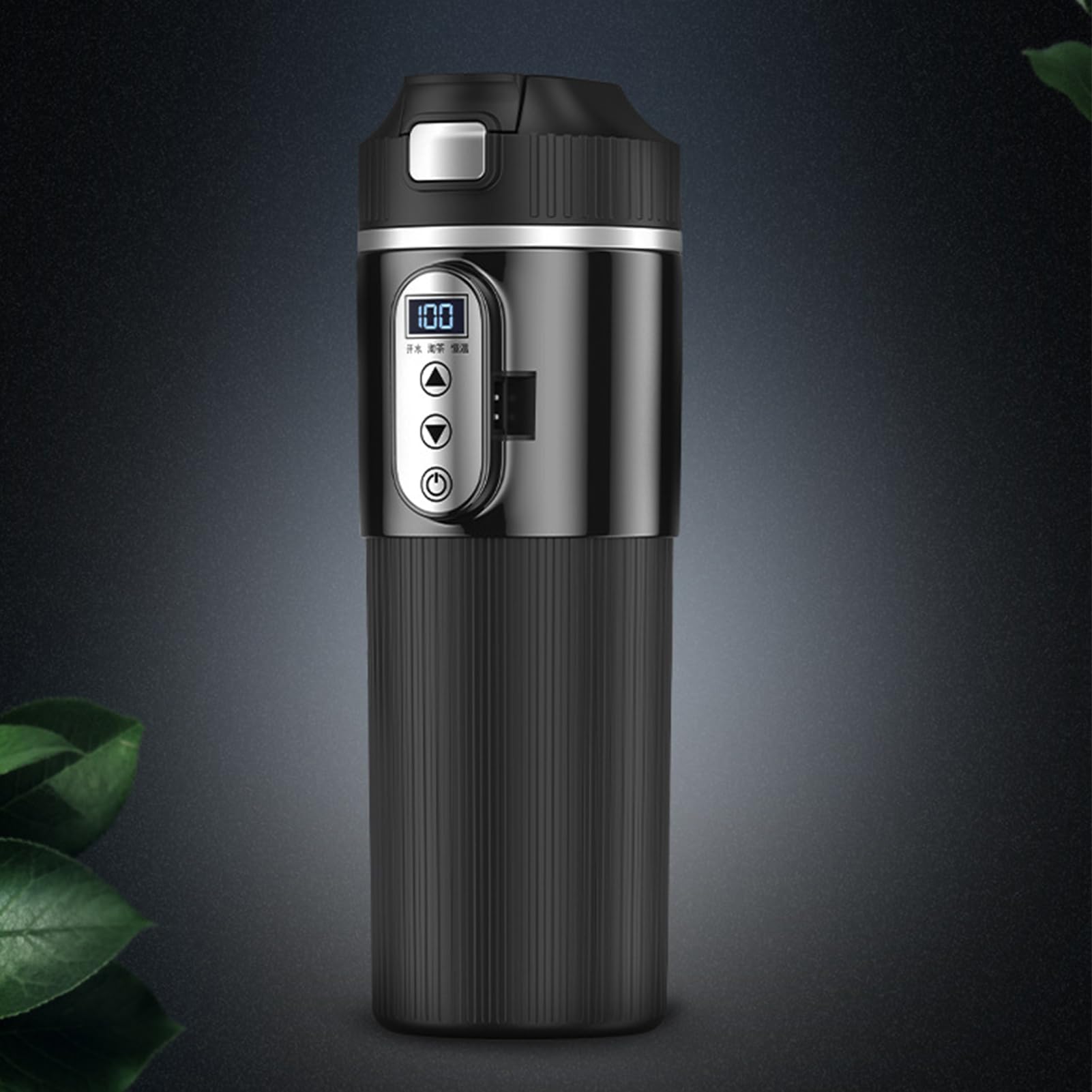 Kubek grzewczy do pojazdu, ze stali nierdzewnej, 12 V/24 V, przenośny