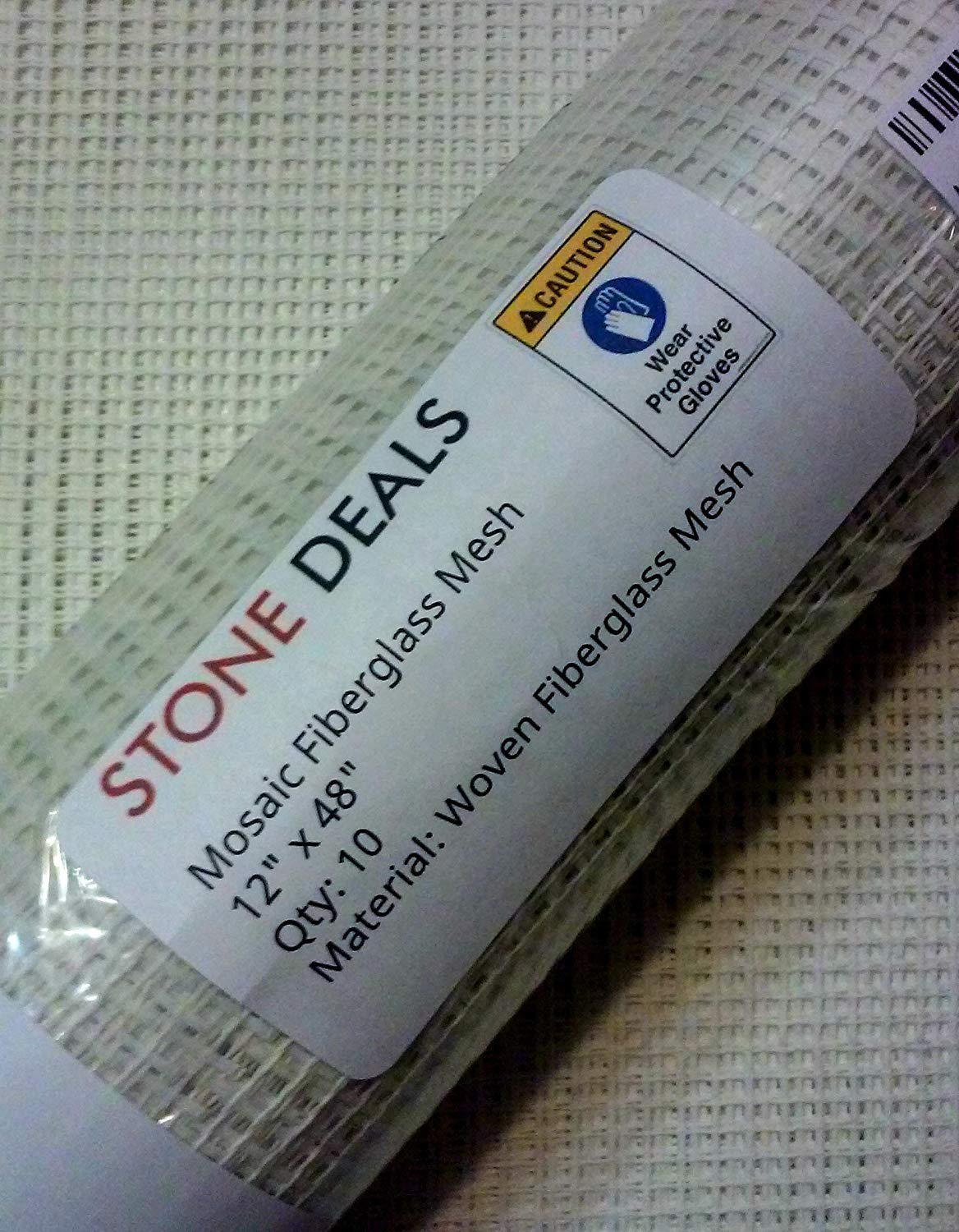 Mosaic Mesh for Back Mounted Tile 48" x 12" (10 Sheets - 40 Square Feet) Non Sticky