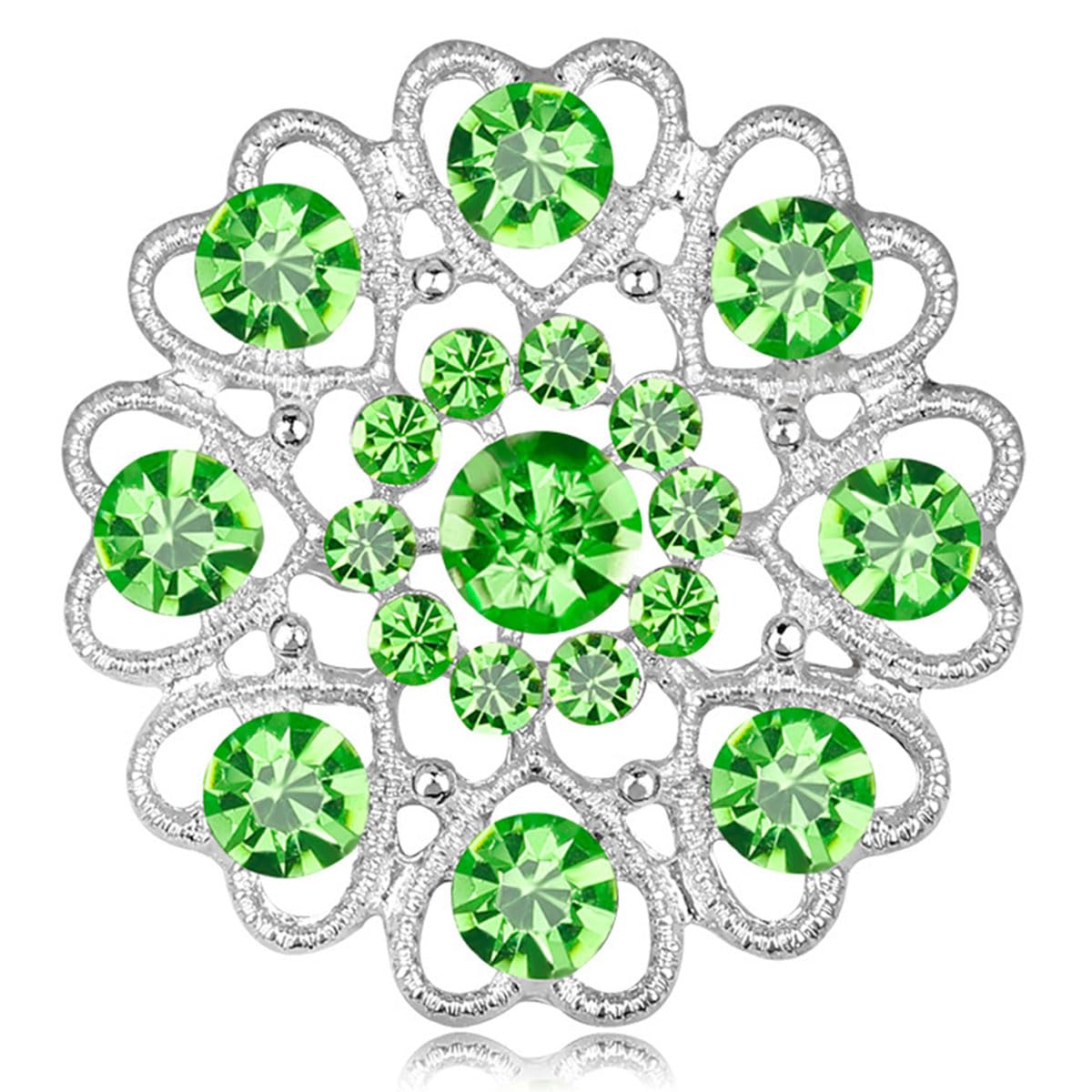 FAIRYGATE Brooch Pins Retro Crystal Rhinestone Brooches for Shirt Collar Decoration, B20 — view 25