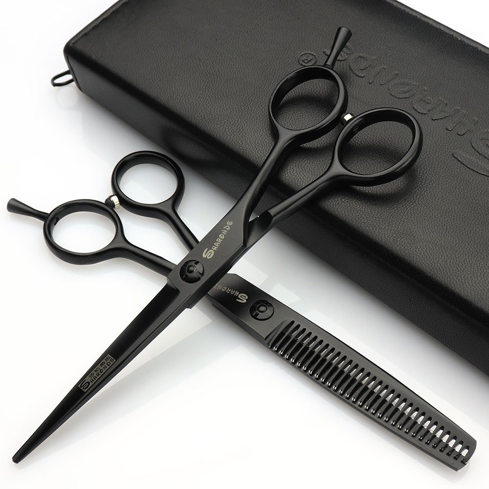 6.0 inch Profesional Peluquería corte pelo peluquería hogar corte de entresacar combinación Set Liu Haiping corte dientes tijeras (6 pulgadas y 2 piezas-B)
