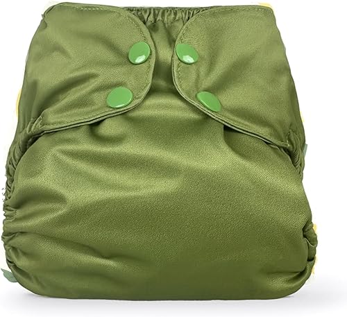 Miniatura 7 de Pañal de tela impermeable, reutilizable, cubierta exterior ajustable sobre una capa interior absorbente para evitar explosiones de orina, flor