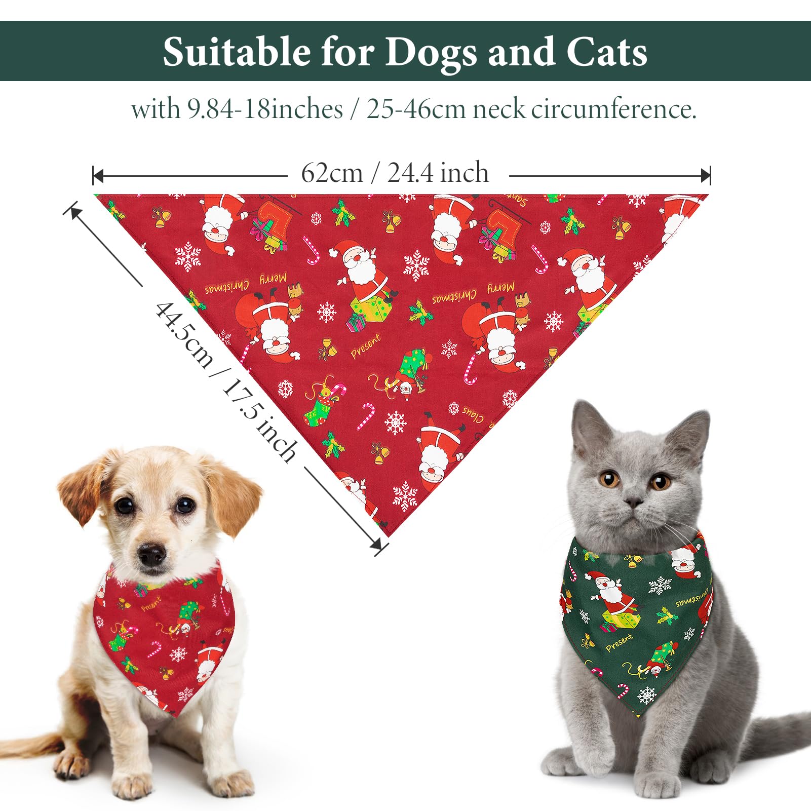 Enjoying Costume De Noël Pour Chat Avec Cape De Noël - Costume De Chaton Rouge Avec 2 Cloches Et Boules De Poils