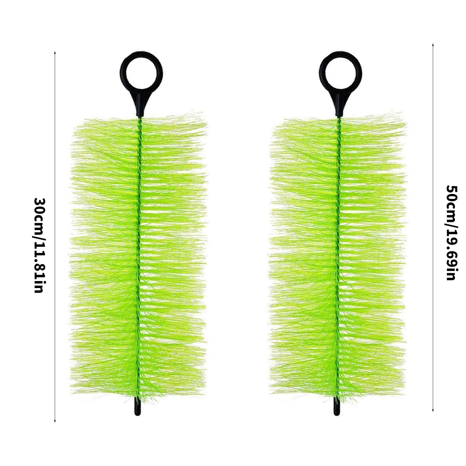 Lot de 10 brosses filtrantes pour bassin à poissons - Brosses de nettoyage efficaces - Filtrations d'eau en plein air - Systèmes de purification - Accessoires pour filtres de bassin - Média